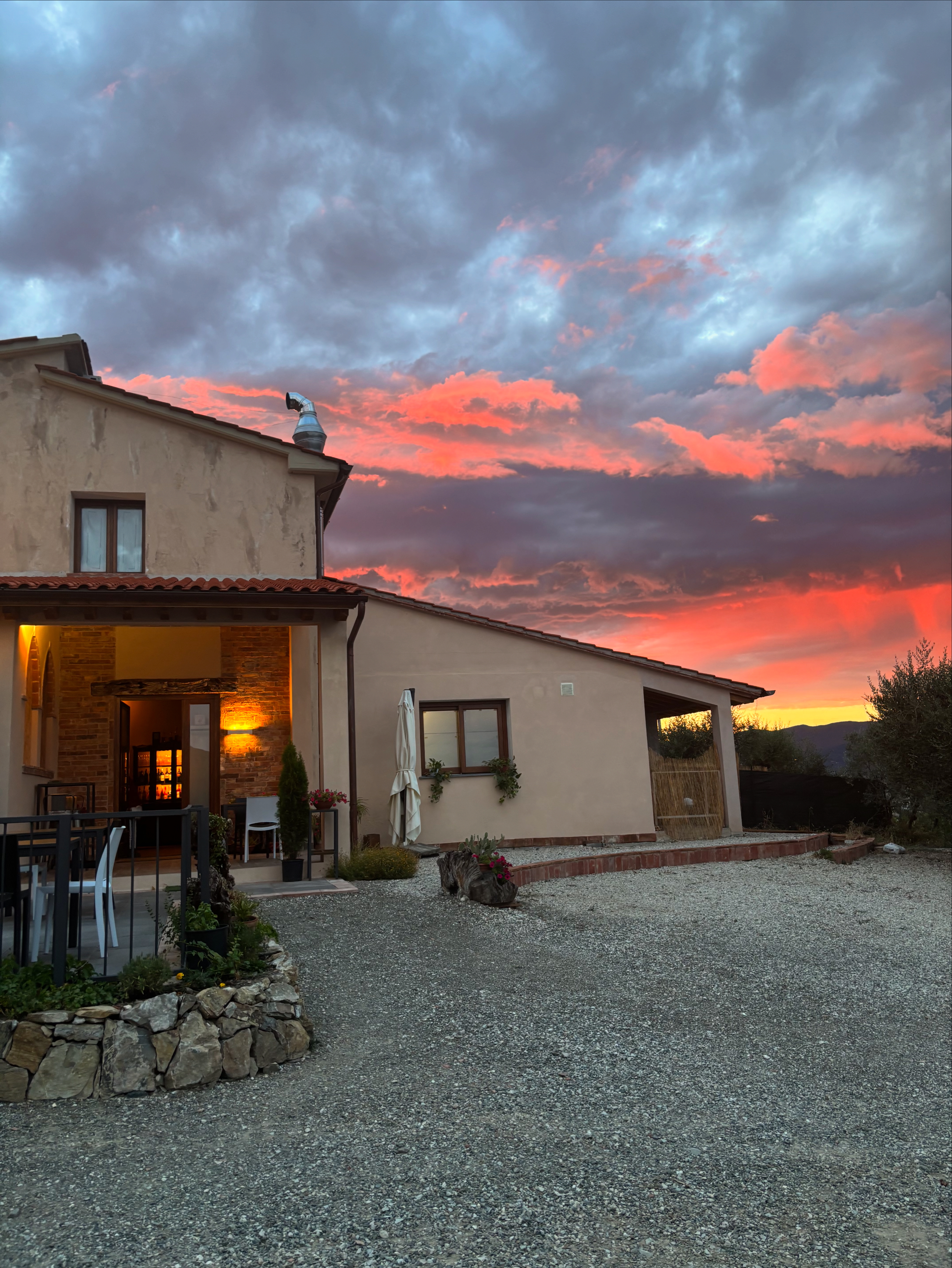 Agriturismo al tramonto